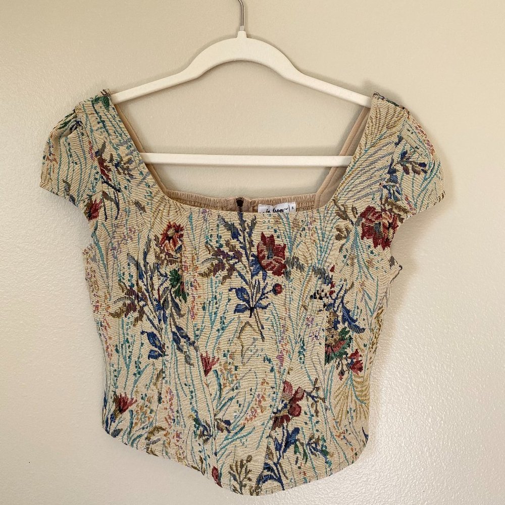 Brocade Tapestry Corset Top